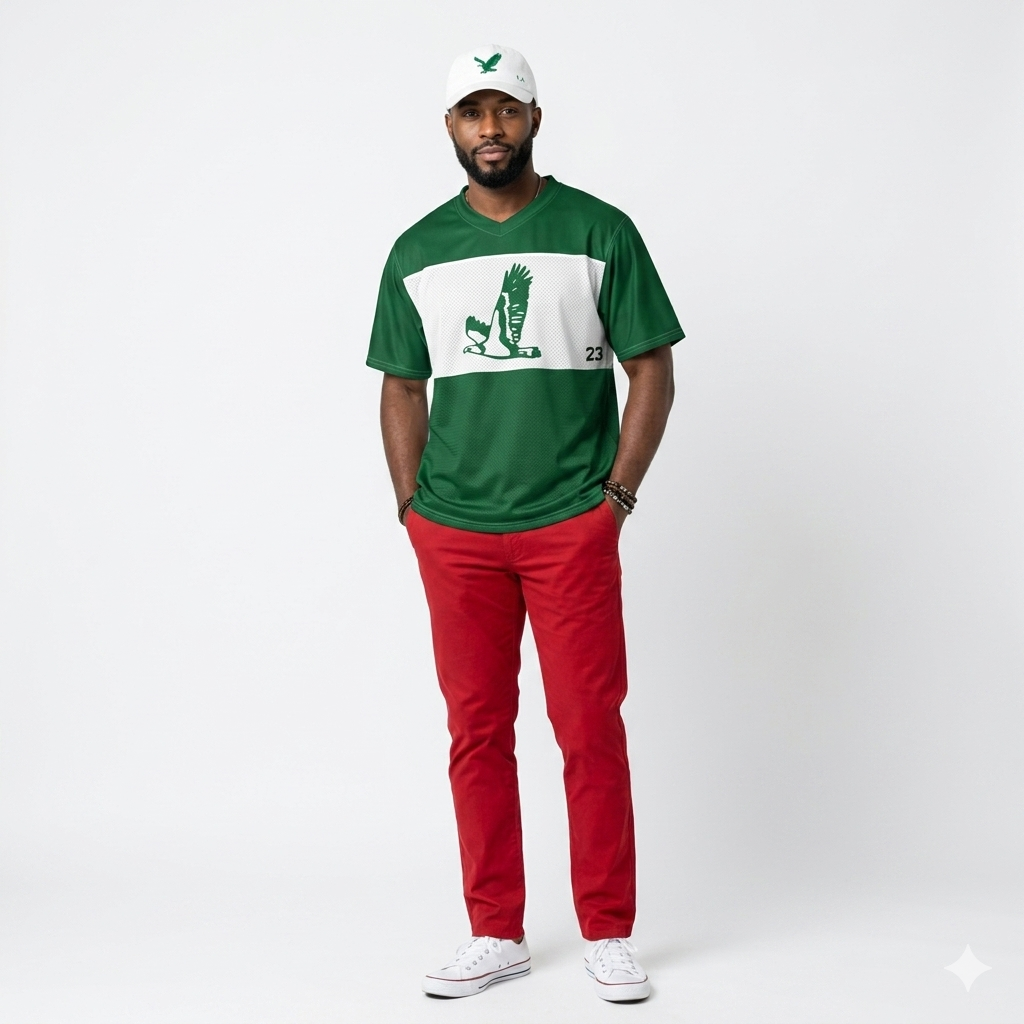 Maillot Naija Jersey Khako Wear — design Nigeria boxy football streetwear