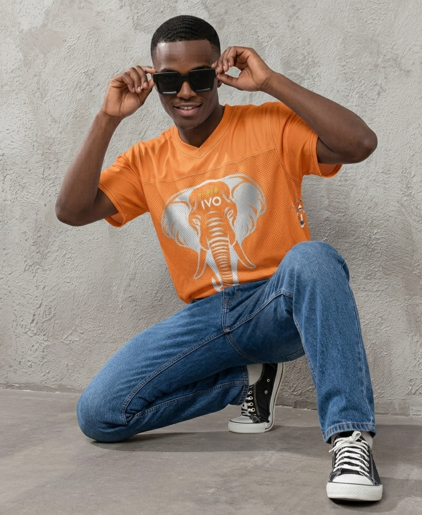 Maillot Ivorian Jersey Khako Wear — design Cote d&