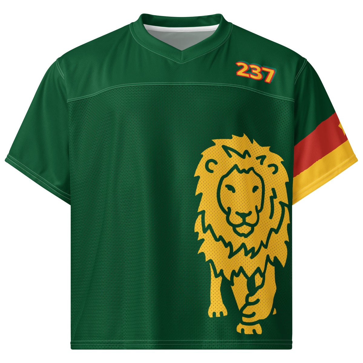 Maillot Cameroon Jersey face — Cameroun 237 diaspora football Khako Wear