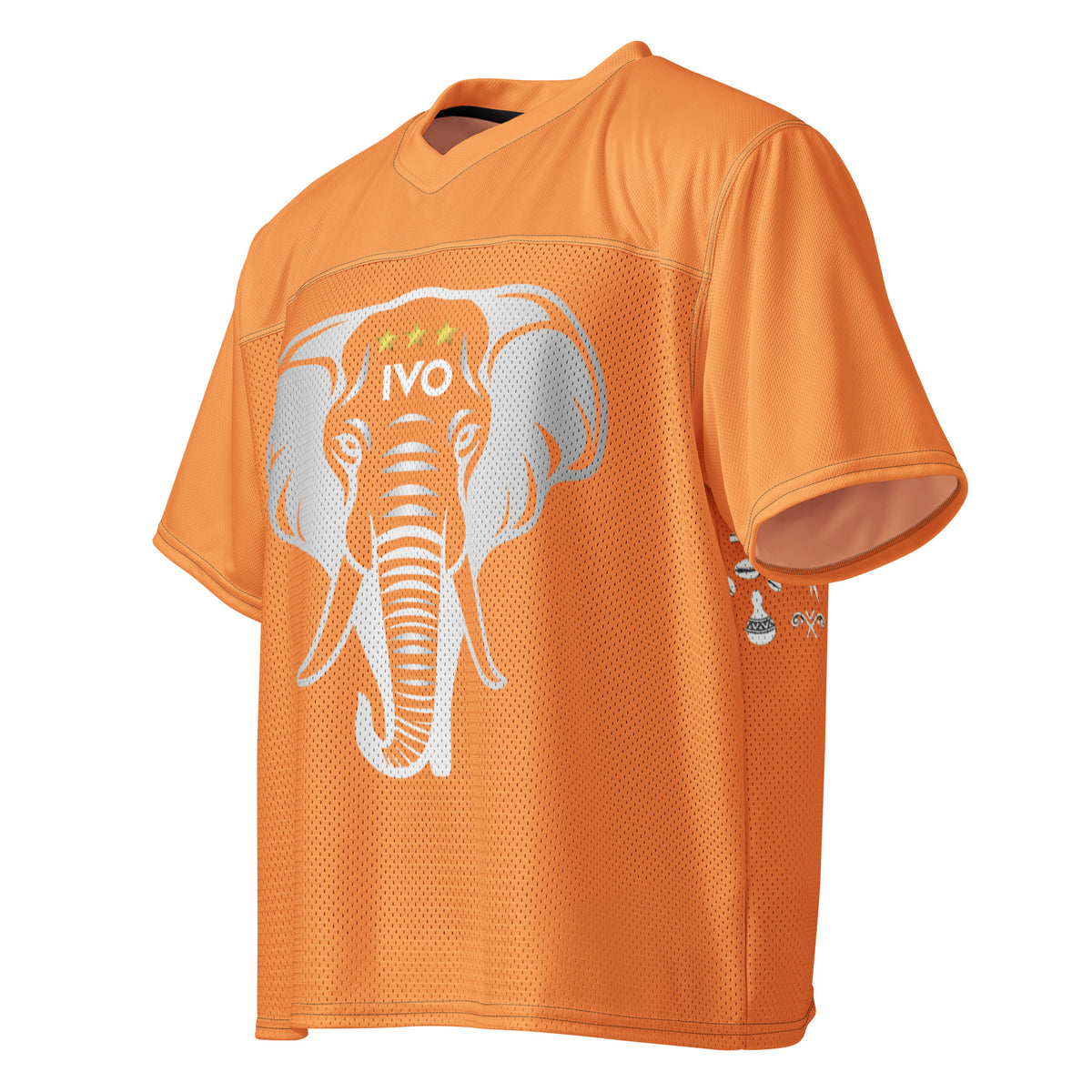 Maillot Ivorian Jersey face gauche — africain unisexe premium Khako Wear