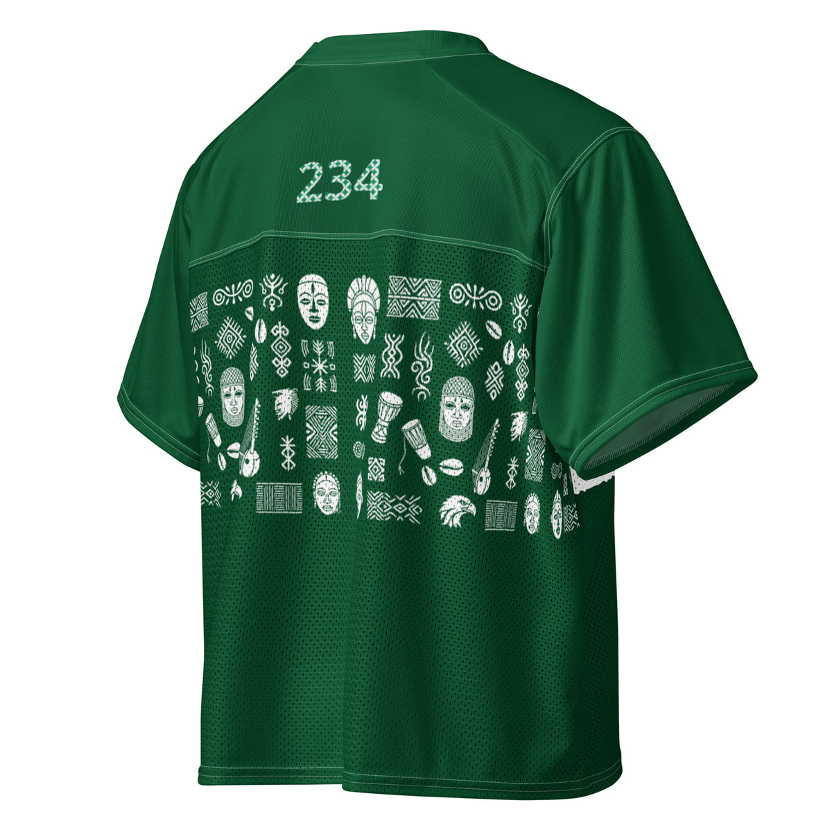 Maillot Naija Jersey dos droit — mesh respirant Nigeria Khako Wear