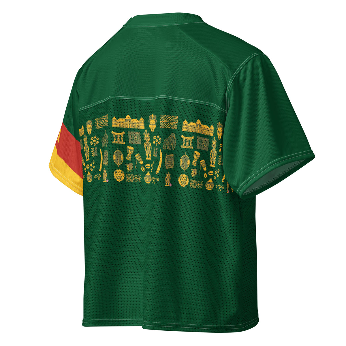 Maillot Cameroon Jersey dos droit — streetwear football africain premium Khako Wear