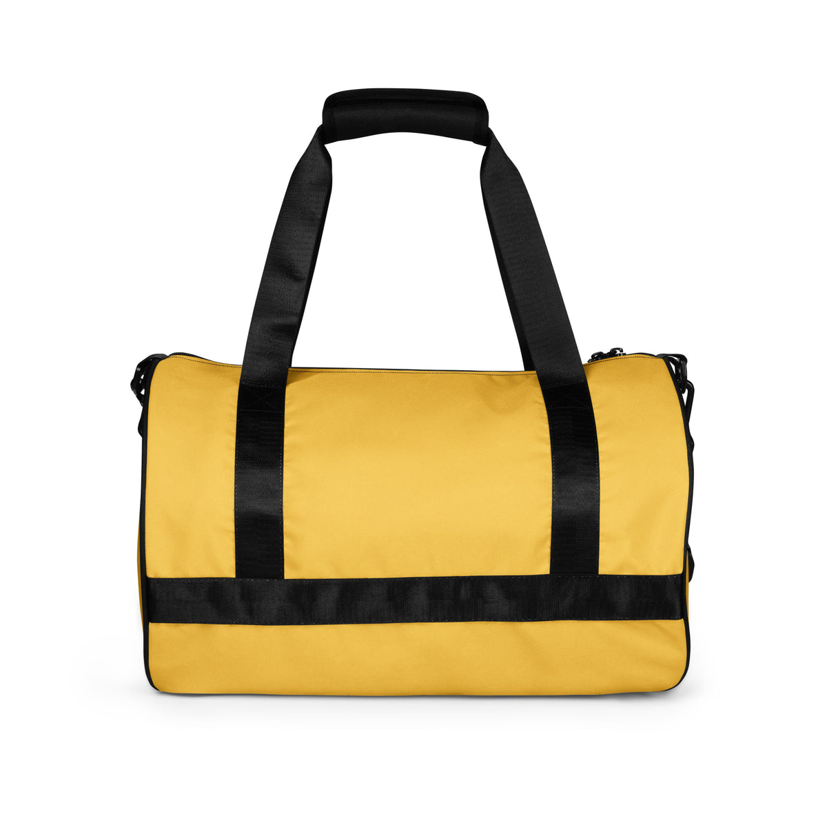 Sac de gym Khako Jaune all-over print dos — bretelles réglables
