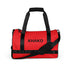 Sac de gym Khako Rouge all-over print face avant — design africain Khako Wear