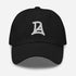 Casquette DLA HAT Khako Wear noire face — dad hat Douala streetwear