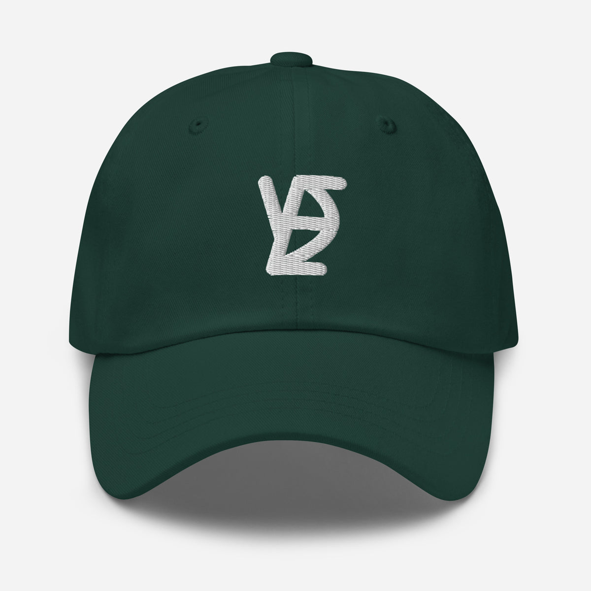 Casquette YDE Compact Khako Wear spruce face avant — broderie YDE ajustable