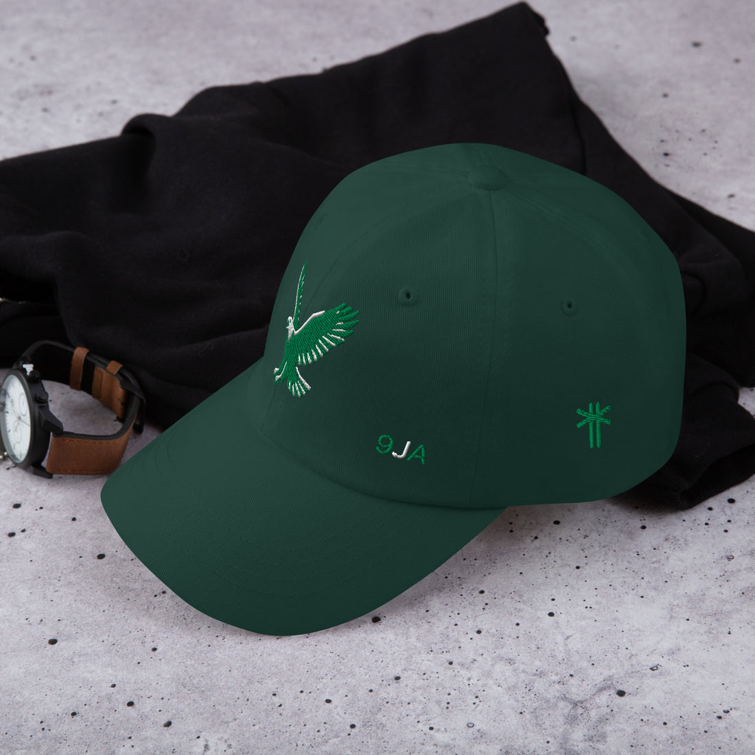 Casquette Naija Hat Khako Wear spruce profil — dad hat Nigeria africain