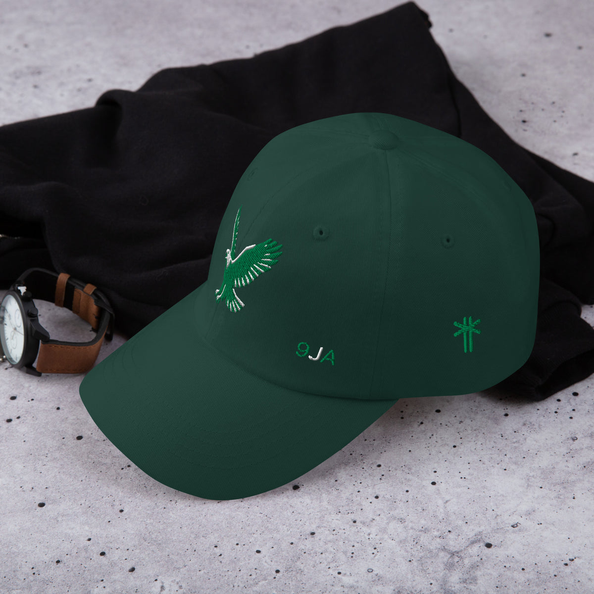 Casquette Naija Hat Khako Wear spruce profil — dad hat Nigeria africain