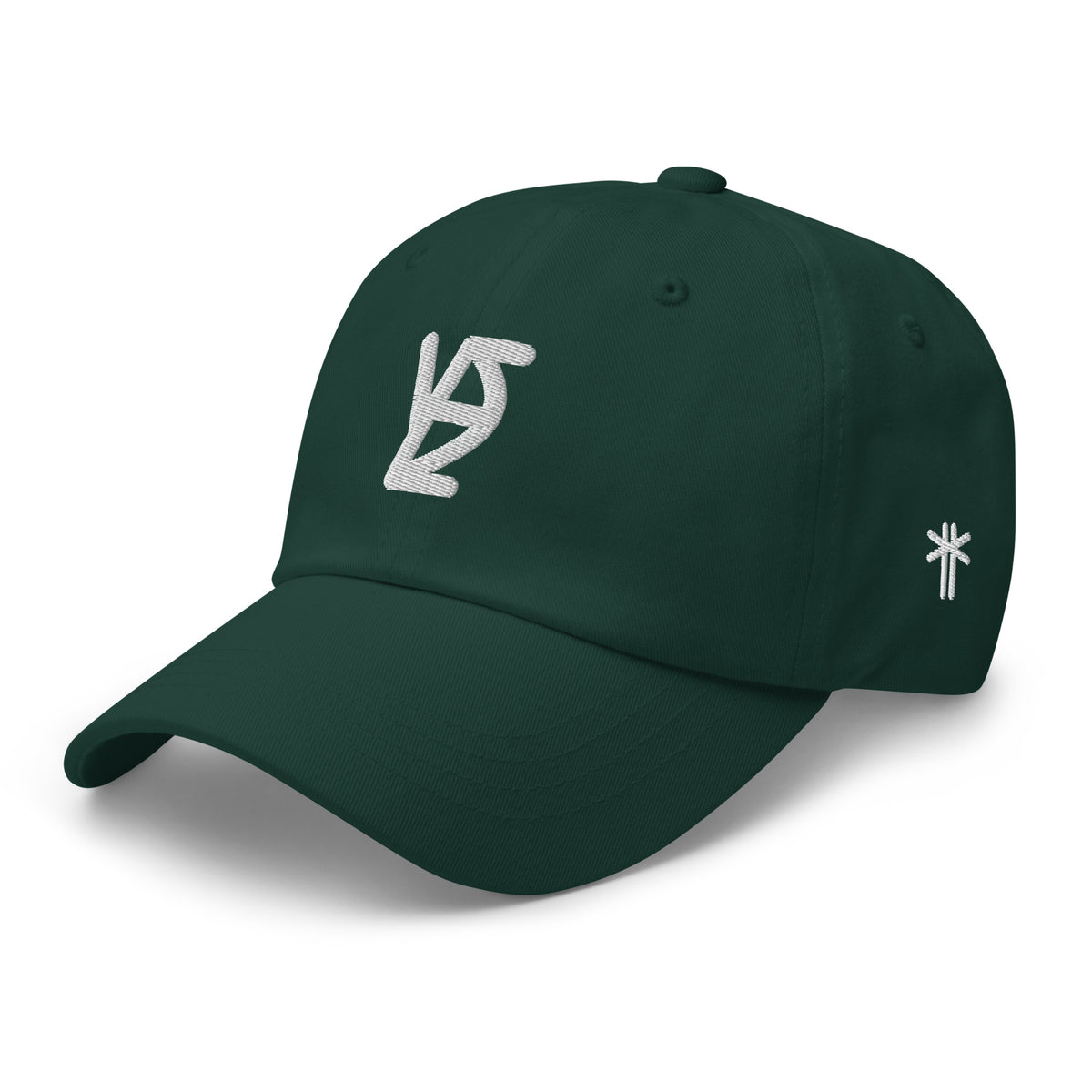 Casquette YDE Compact Khako Wear spruce face gauche — 6 panneaux coton